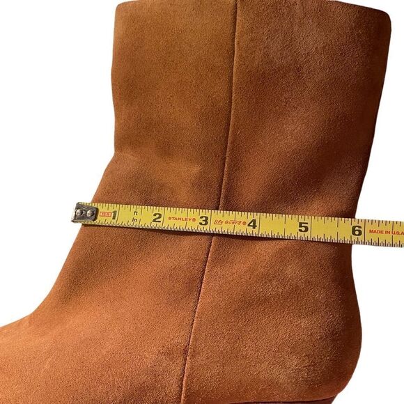 NWOT Something Navy Brown Milo Suede Ankle Sock Boots size 8.5 - Picture 8 of 12